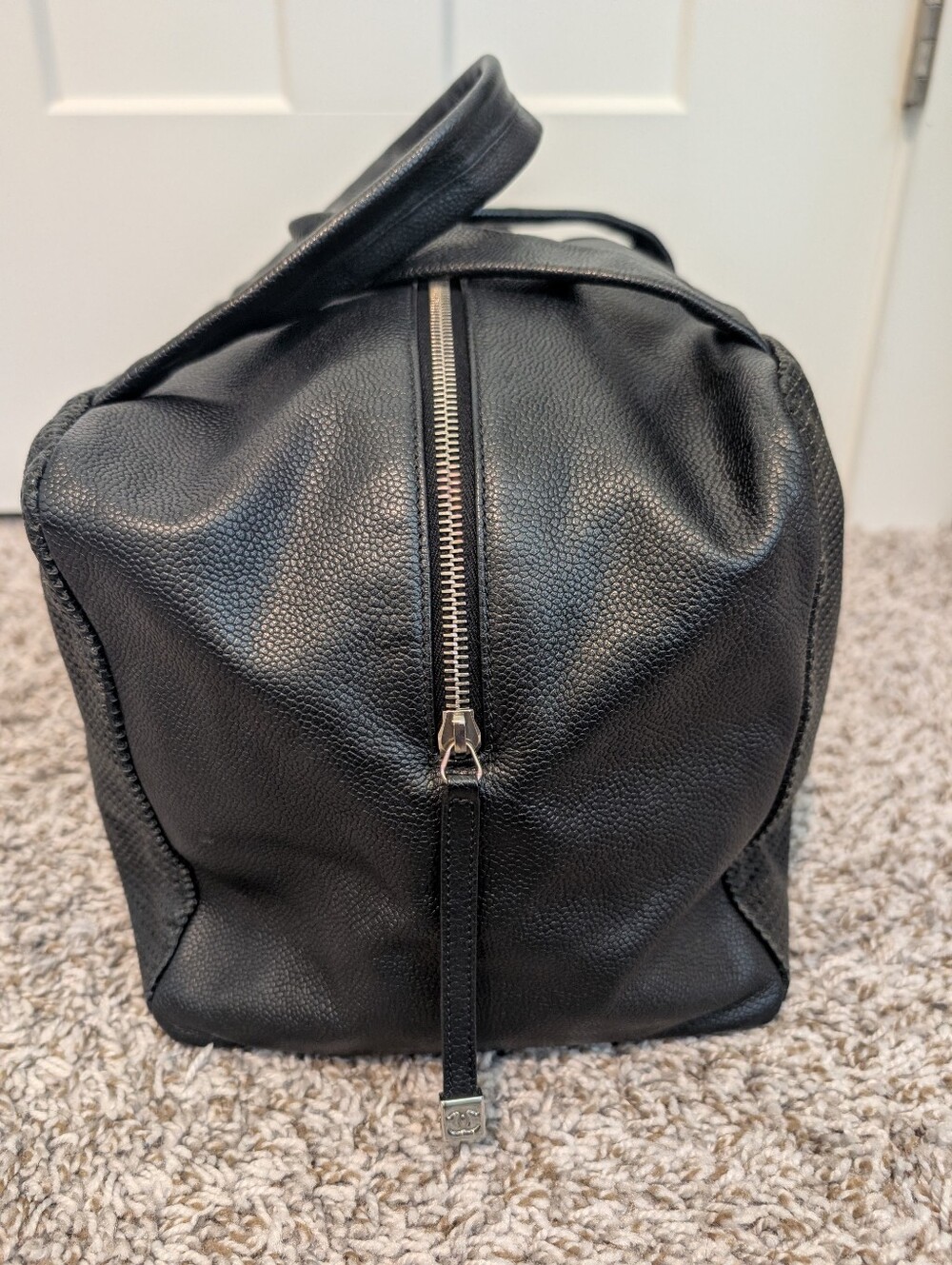 Authentic Chanel Black Perforated Leather CC Handle Bag - Picture 5 of 16